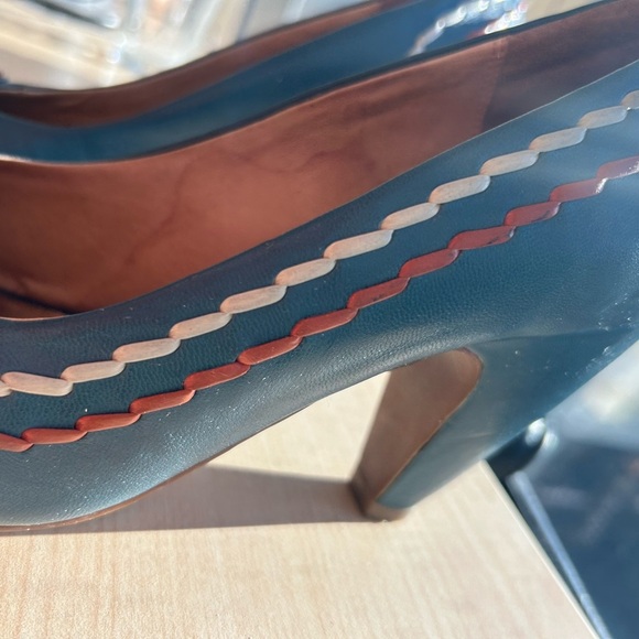 Miz Mooz teal and orange pumps 8.5 great used condition - Picture 9 of 15